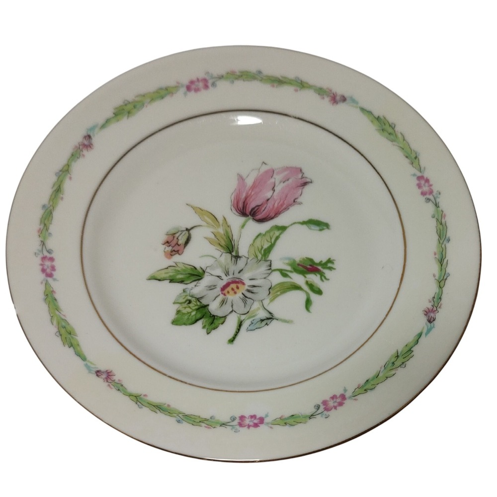 Theodore Haviland Garden Flower Plate Bread and Butter‎ New York USA 6.5 In SEE